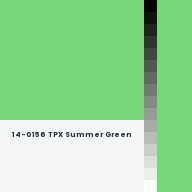 Color chip: 14-0156 TPX Summer Green
