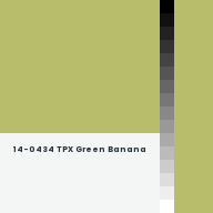 Color chip: 14-0434 TPX Green Banana