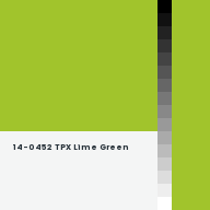 Color chip: 14-0452 TPX Lime Green