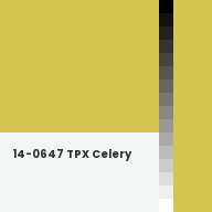 Color chip: 14-0647 TPX Celery