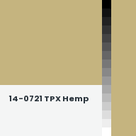Color chip: 14-0721 TPX Hemp