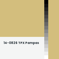 Color chip: 14-0826 TPX Pampas