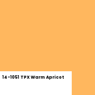 Color chip: 14-1051 TPX Warm Apricot