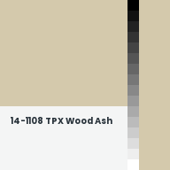 Color chip: 14-1108 TPX Wood Ash