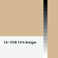 Color chip: 14-1118 TPX Beige