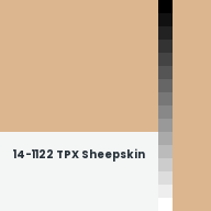 Color chip: 14-1122 TPX Sheepskin