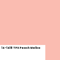 Color chip: 14-1418 TPX Peach Melba
