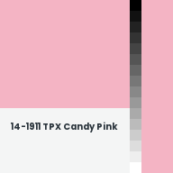 Color chip: 14-1911 TPX Candy Pink