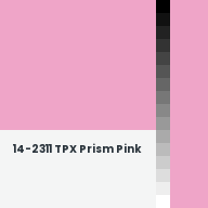 Color chip: 14-2311 TPX Prism Pink