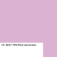 Color chip: 14-3207 TPX Pink Lavender