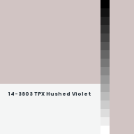 Color chip: 14-3803 TPX Hushed Violet