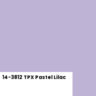Color chip: 14-3812 TPX Pastel Lilac