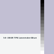 Color chip: 14-3905 TPX Lavender Blue