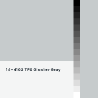Color chip: 14-4102 TPX Glacier Gray