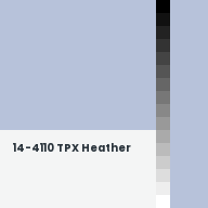 Color chip: 14-4110 TPX Heather
