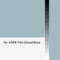 Color chip: 14-4306 TPX Cloud Blue