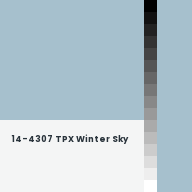 Color chip: 14-4307 TPX Winter Sky