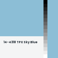 Color chip: 14-4318 TPX Sky Blue