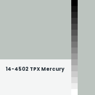 Color chip: 14-4502 TPX Mercury