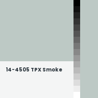 Color chip: 14-4505 TPX Smoke