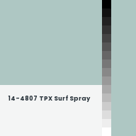 Color chip: 14-4807 TPX Surf Spray