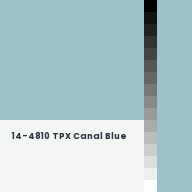 Color chip: 14-4810 TPX Canal Blue