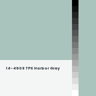 Color chip: 14-4908 TPX Harbor Gray