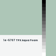 Color chip: 14-5707 TPX Aqua Foam