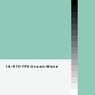 Color chip: 14-5711 TPX Ocean Wave