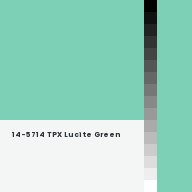 Color chip: 14-5714 TPX Lucite Green
