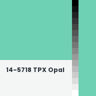 Color chip: 14-5718 TPX Opal