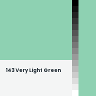 Color chip: 143 Very Light Green