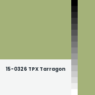 Color chip: 15-0326 TPX Tarragon