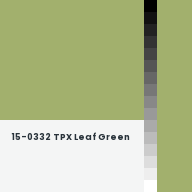 Color chip: 15-0332 TPX Leaf Green