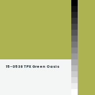 Color chip: 15-0538 TPX Green Oasis