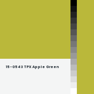 Color chip: 15-0543 TPX Apple Green