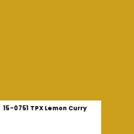 Color chip: 15-0751 TPX Lemon Curry