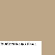 Color chip: 15-1213 TPX Candied Ginger