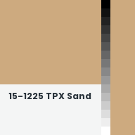 Color chip: 15-1225 TPX Sand