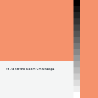 Color chip: 15-1340 TPX Cadmium Orange