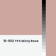 Color chip: 15-1512 TPX Misty Rose