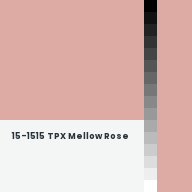 Color chip: 15-1515 TPX Mellow Rose