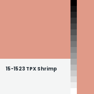 Color chip: 15-1523 TPX Shrimp