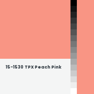 Color chip: 15-1530 TPX Peach Pink