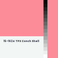 Color chip: 15-1624 TPX Conch Shell