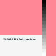 Color chip: 15-1626 TPX Salmon Rose