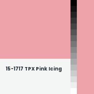 Color chip: 15-1717 TPX Pink Icing