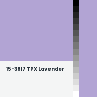Color chip: 15-3817 TPX Lavender