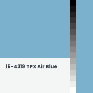 Color chip: 15-4319 TPX Air Blue