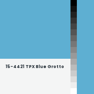 Color chip: 15-4421 TPX Blue Grotto